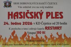 Pozvánka na&nbsp;ples SDH Čejetice